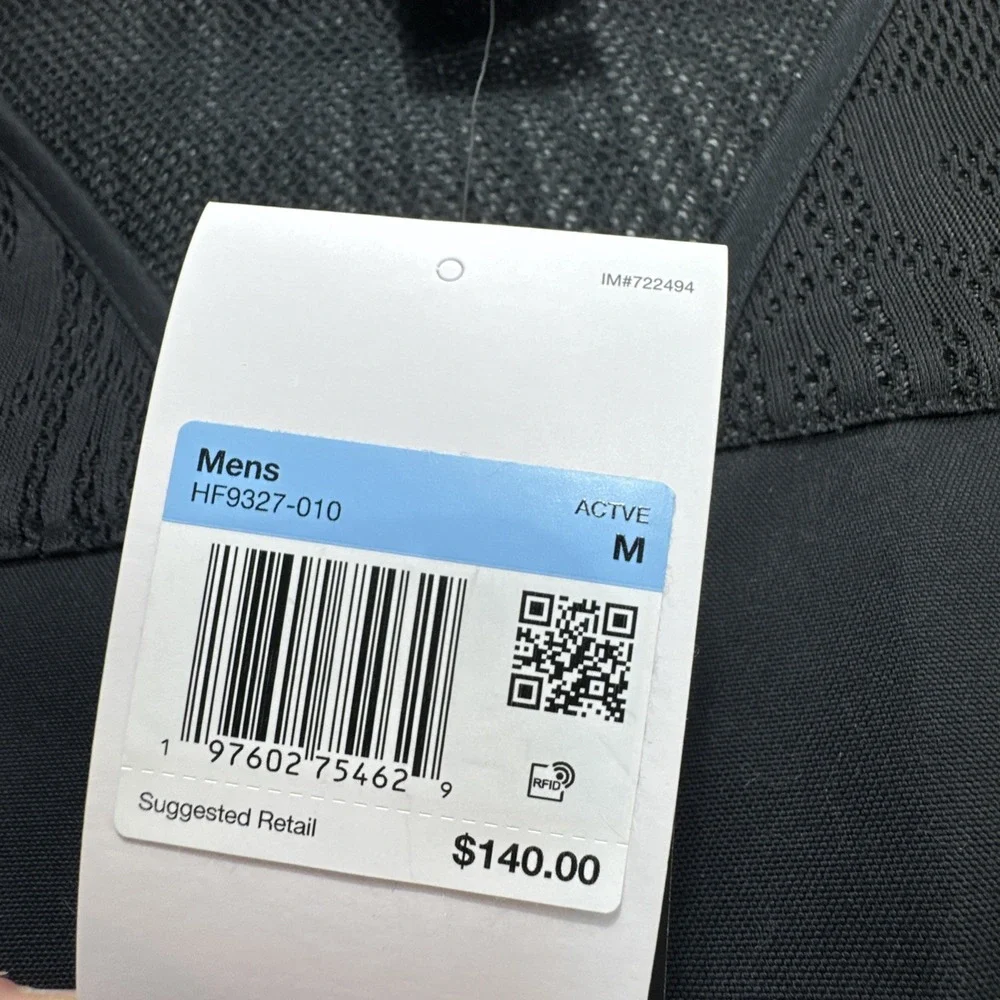 JORDAN Essentials Canvas Mesh Vest Men Medium M Black Full Zip Pockets‎ New $140